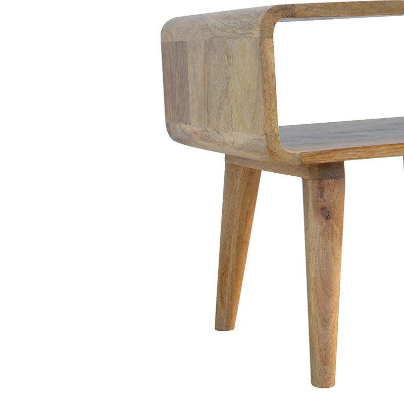 Curved Open Bedside  - Artisan Furniture 