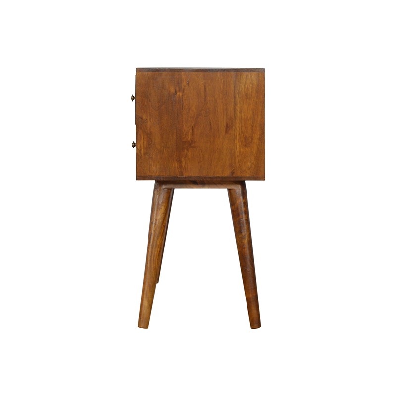 Geometric Brass Inlay 4 Drawer Console Table  - Artisan Furniture 