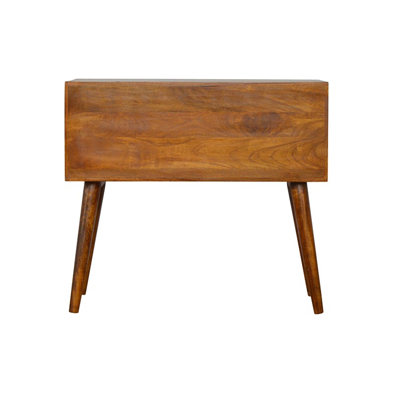 Geometric Brass Inlay 4 Drawer Console Table  - Artisan Furniture 