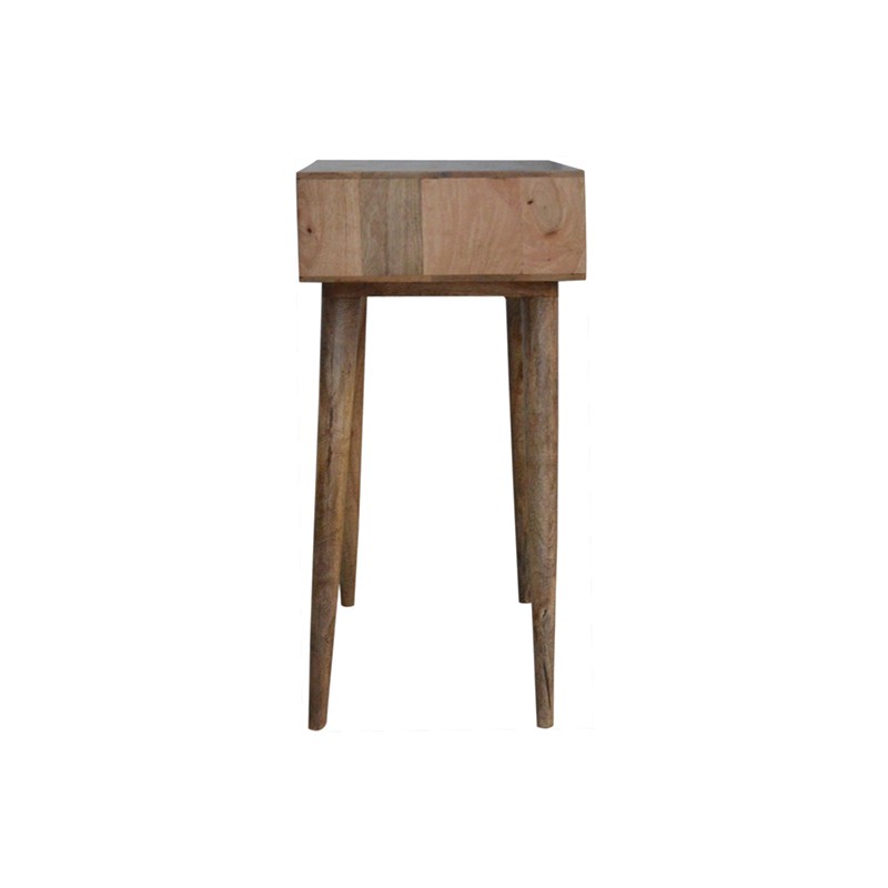 Sleek White Carved Console Table  - Artisan Furniture 