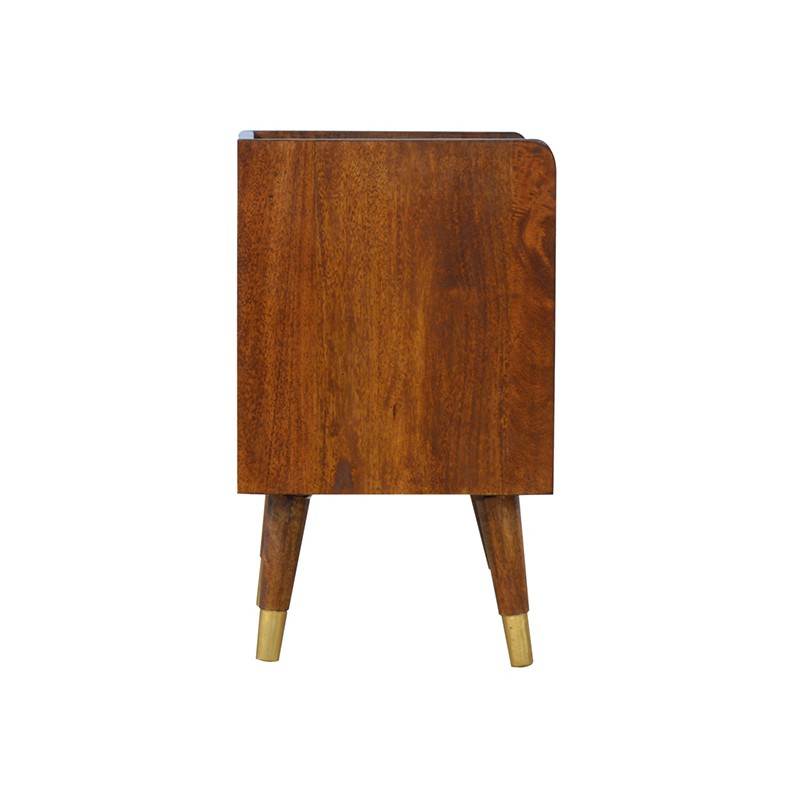 Manila Gold 1 Drawer Bedside  - Artisan Furniture 