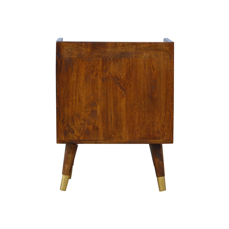 Manila Gold 1 Drawer Bedside  - Artisan Furniture 