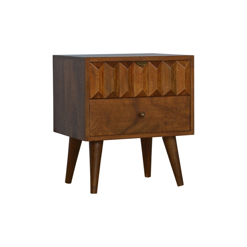 Chestnut Prism Bedside  - Artisan Furniture 