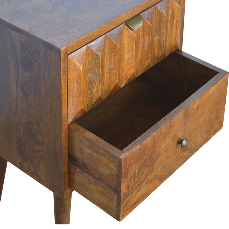 Chestnut Prism Bedside  - Artisan Furniture 
