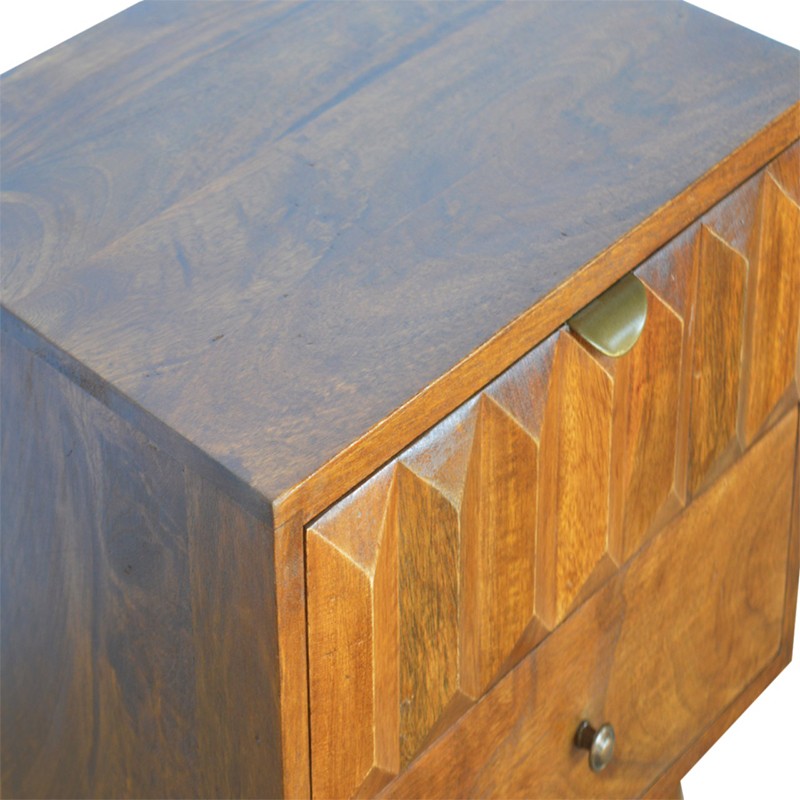 Chestnut Prism Bedside  - Artisan Furniture 