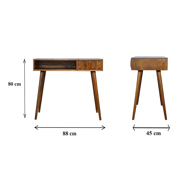 Chestnut Prism Writing Desk  - Artisan Furniture 