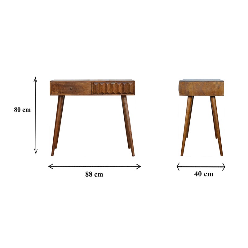 Chestnut Prism Console Table  - Artisan Furniture 