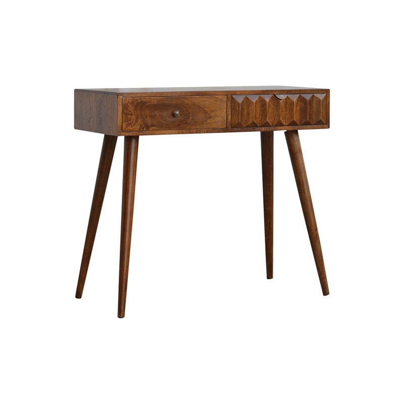 Chestnut Prism Console Table  - Artisan Furniture 