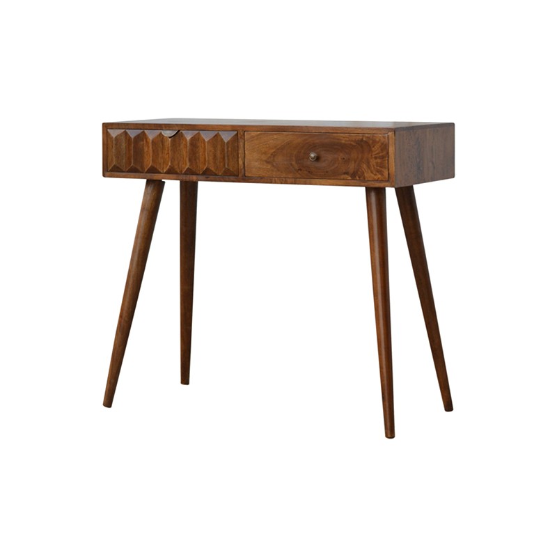 Chestnut Prism Console Table  - Artisan Furniture 