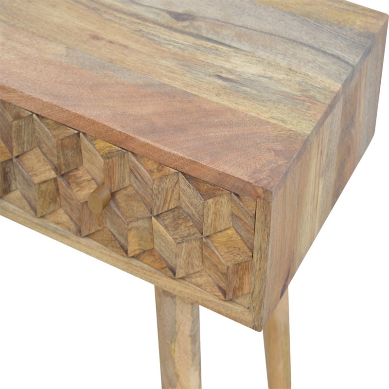 Cube Carved Console Table  - Artisan Furniture 