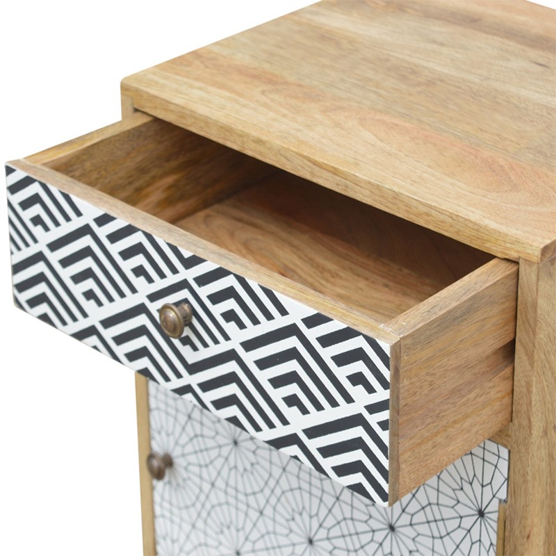 Mixed Pattern Bedside  - Artisan Furniture 