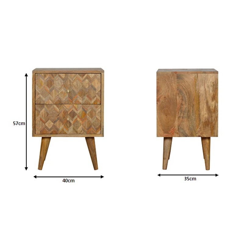 Assorted Oak-ish Bedside  - Artisan Furniture 