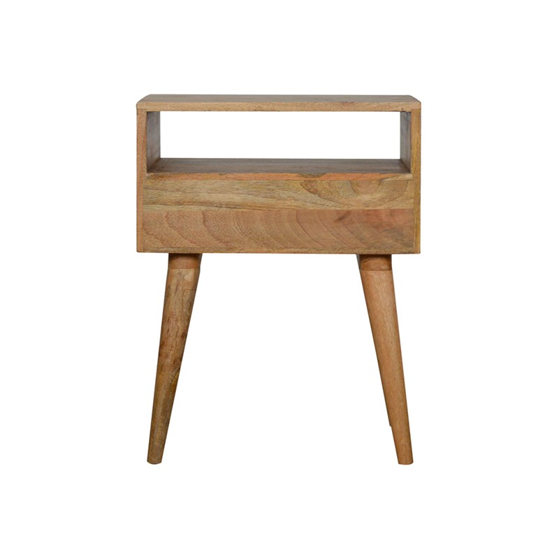 Assorted Oak-ish Bedside with Open Slot  - Artisan Furniture 