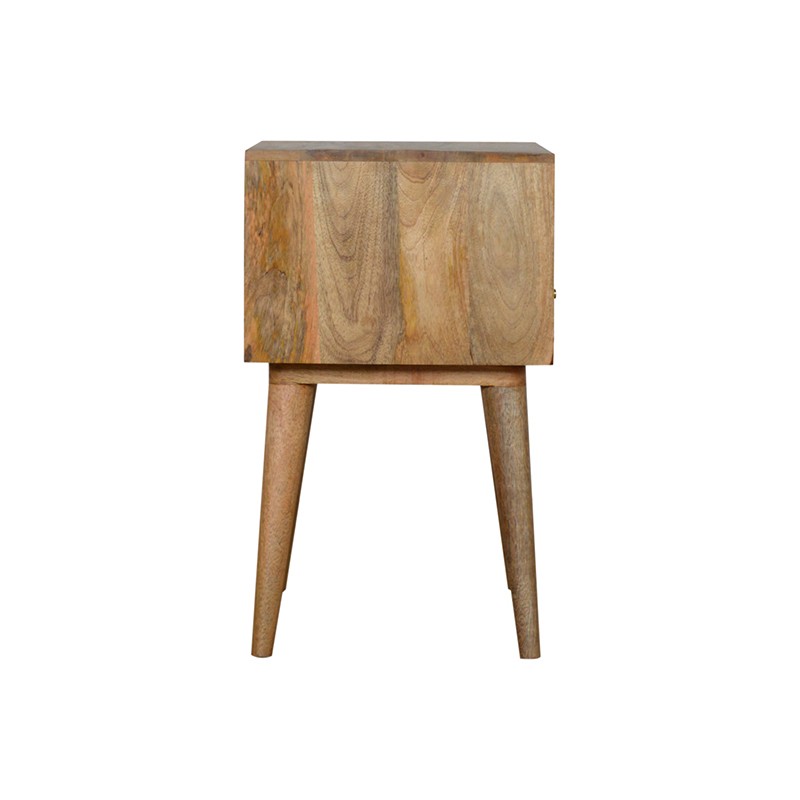 Assorted Oak-ish Bedside with Open Slot  - Artisan Furniture 