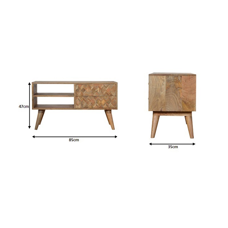 Assorted Oak-ish Media Unit  - Artisan Furniture 