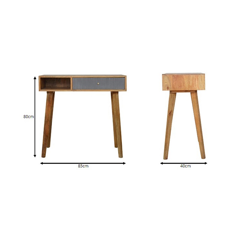 Line Grey Painted Writing Desk  - Artisan Furniture 