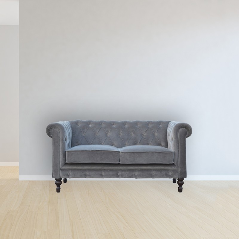Grey Velvet Chesterfield Sofa Artisan Furniture