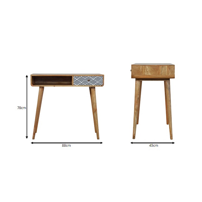 Monochrome Print Writing Desk  - Artisan Furniture 