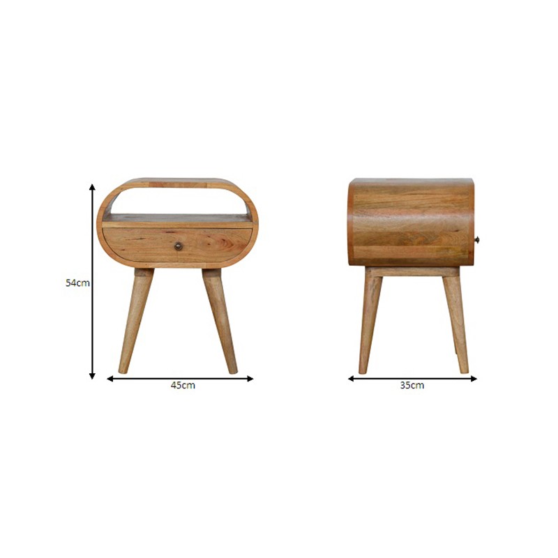 Circular Bedside  - Artisan Furniture 