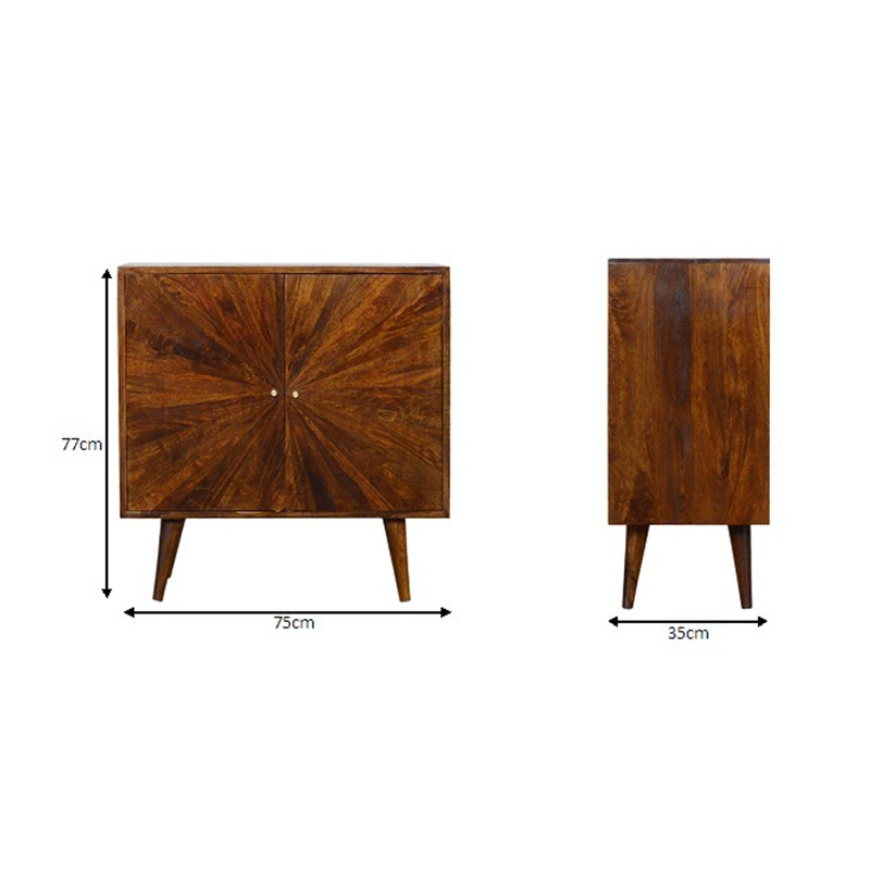 Chestnut Sunrise Cabinet  - Artisan Furniture 