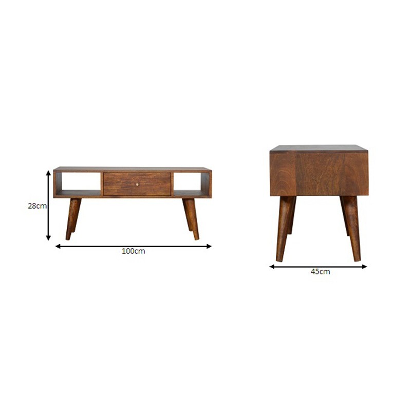 Mixed Chestnut Coffee Table  - Artisan Furniture 
