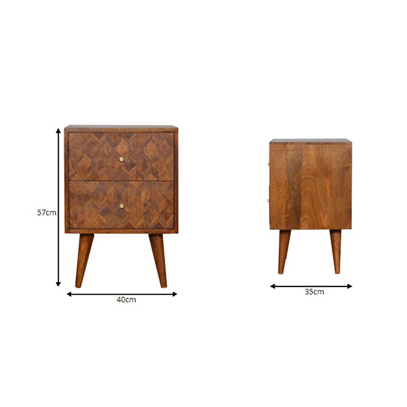 Assorted Chestnut Bedside  - Artisan Furniture 