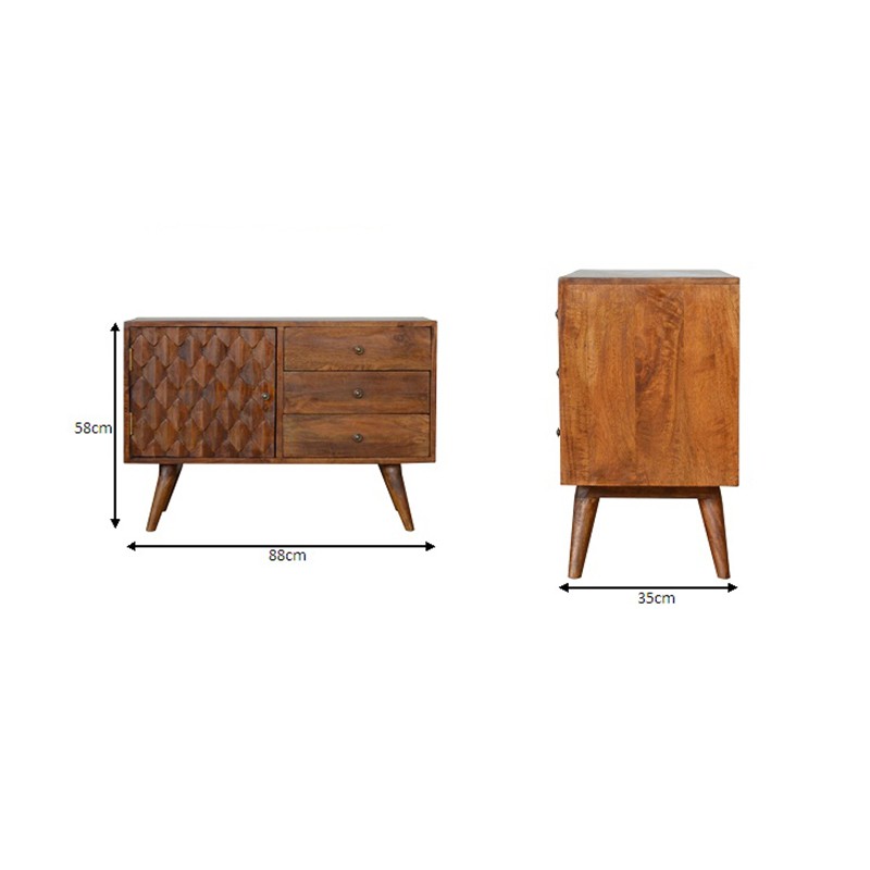 Carved Chestnut Sideboard  - Artisan Furniture 