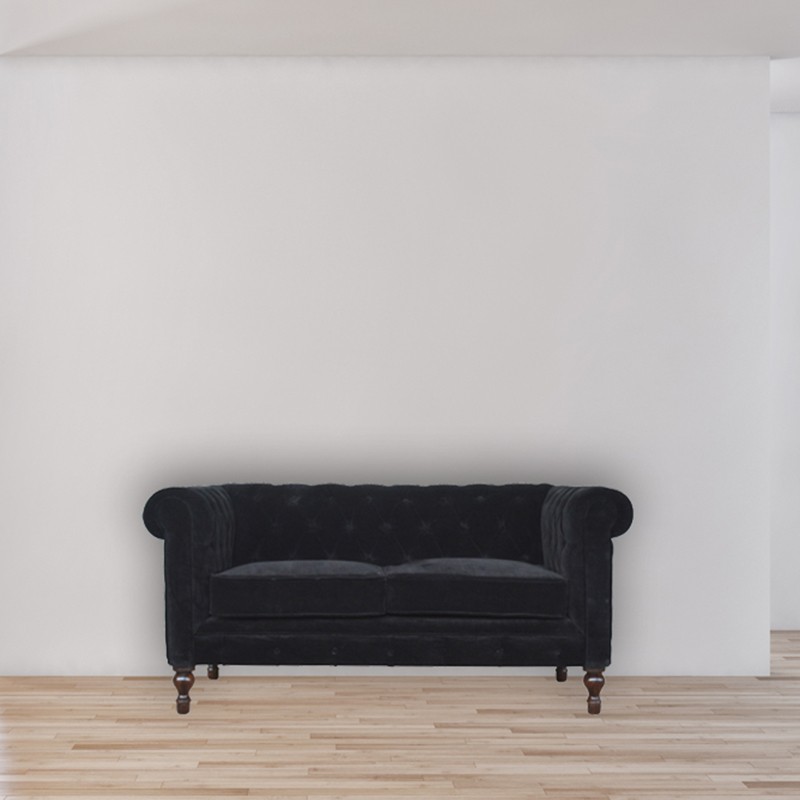 Black Velvet Chesterfield Sofa Artisan Furniture