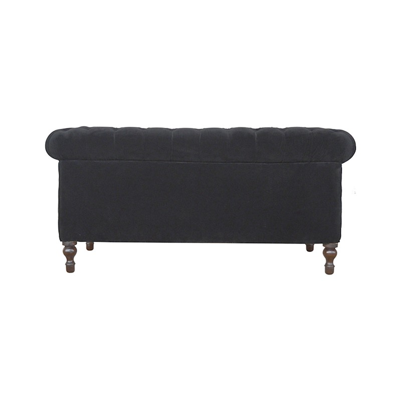 Black Velvet Chesterfield Sofa  - Artisan Furniture 