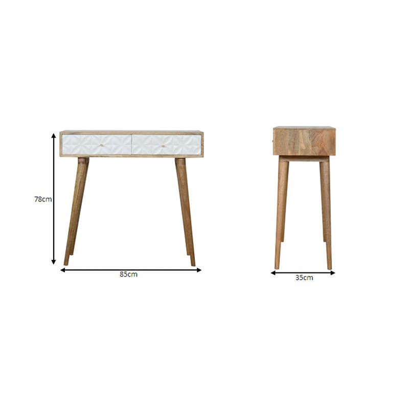 Daisy Carved Console Table  - Artisan Furniture 