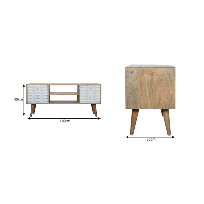 Capsule White Entertainment Unit  - Artisan Furniture 
