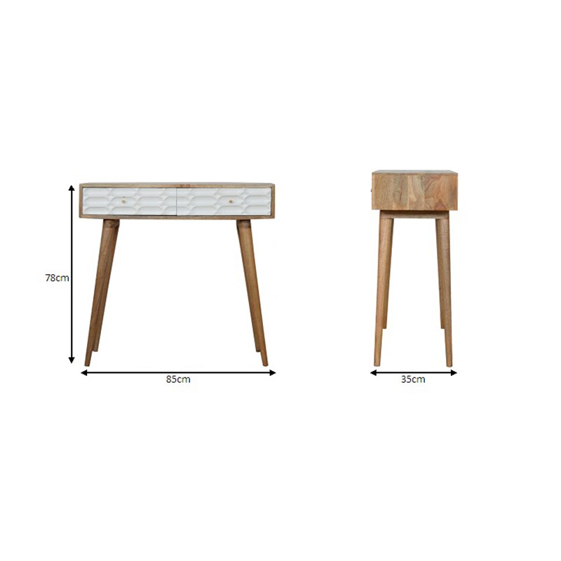 Capsule White Painted Console Table  - Artisan Furniture 