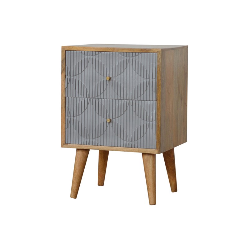 Milan Grey Bedside  - Artisan Furniture 