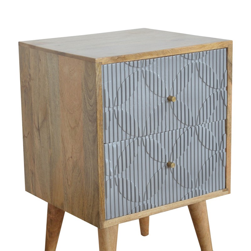 Milan Grey Bedside  - Artisan Furniture 