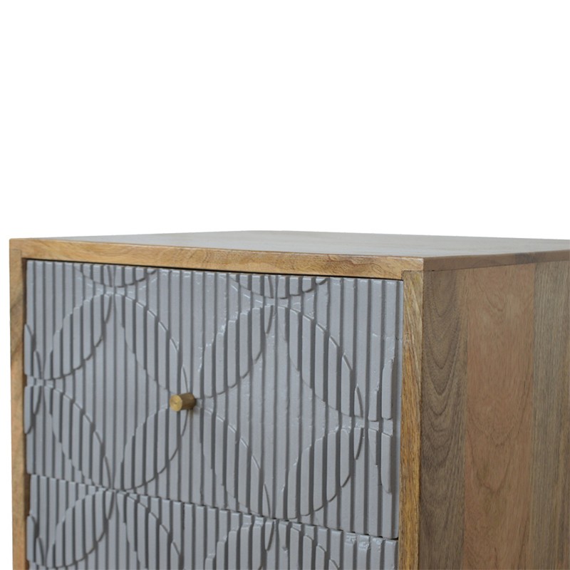Milan Grey Bedside  - Artisan Furniture 