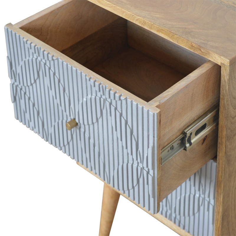 Milan Grey Bedside  - Artisan Furniture 