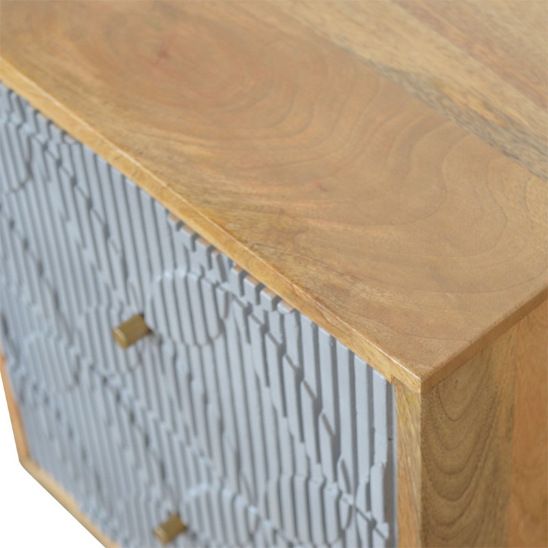Milan Grey Bedside  - Artisan Furniture 