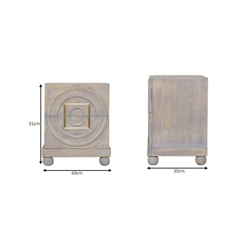 Leonardo Bedside  - Artisan Furniture 