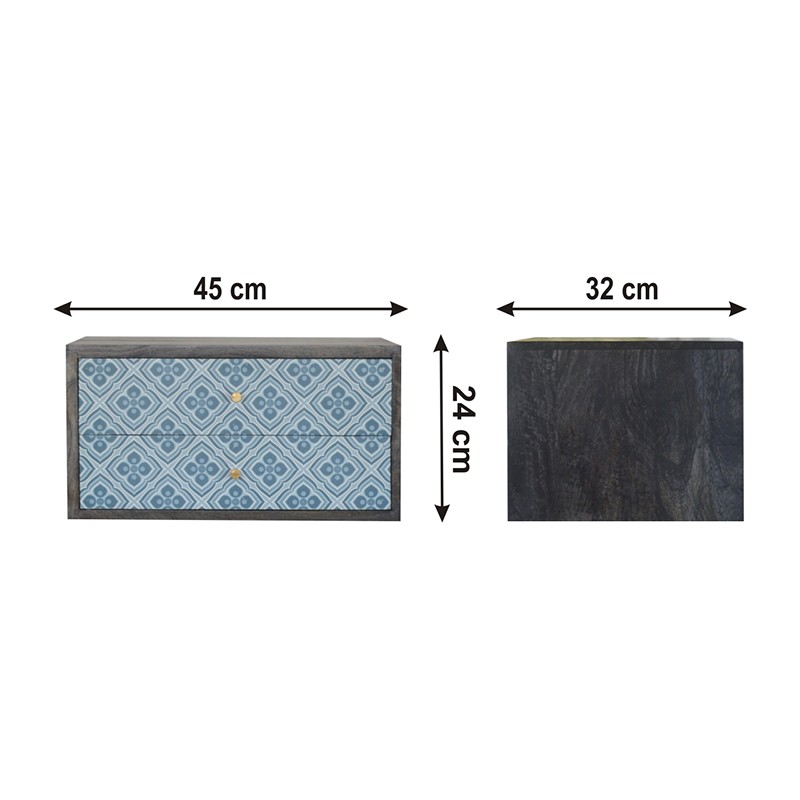 Riva Lucy Locket Wall Mounted Bedside  - Artisan Furniture 