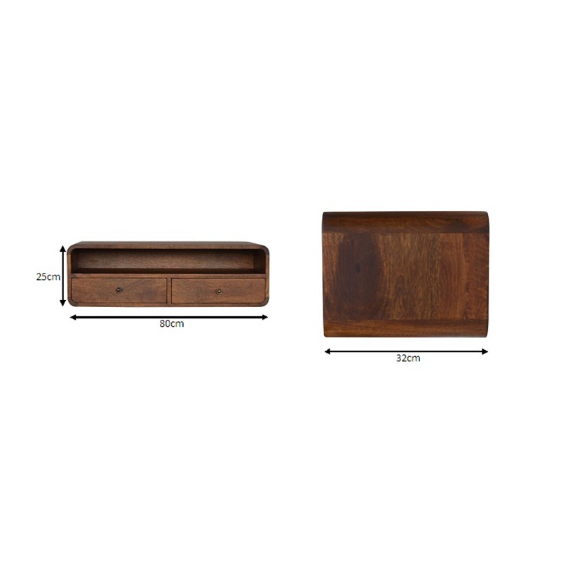 Wall Mounted 2 Drawer Console Table  - Artisan Furniture 