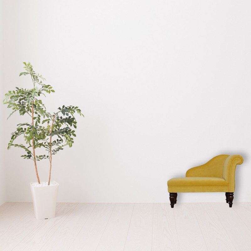 Mustard Velvet Chaise Artisan Furniture
