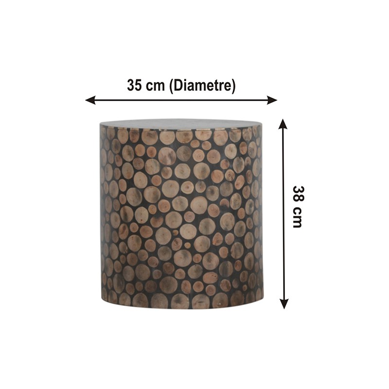 Tree Trunk Style Footstool  - Artisan Furniture 