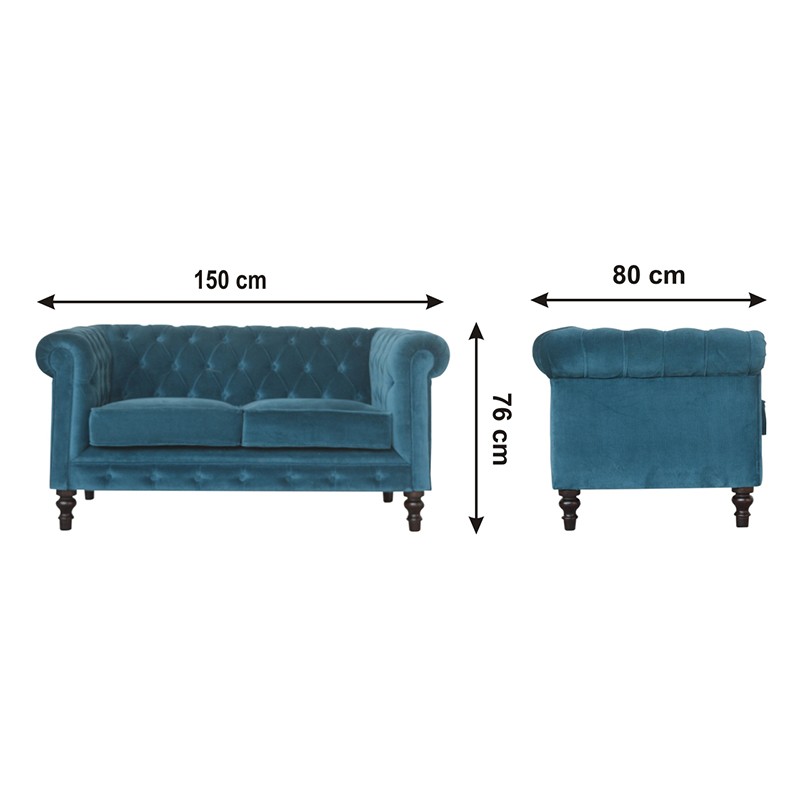 Teal Chesterfield Sofa  - Artisan Furniture 