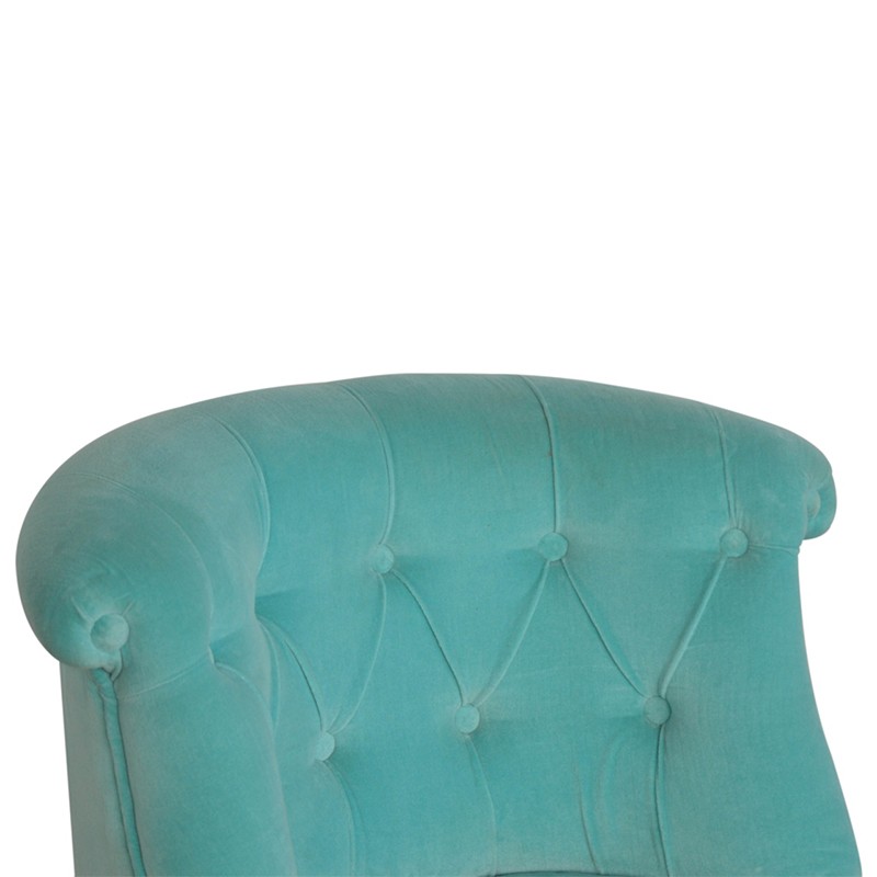Turquoise Velvet Accent Chair  - Artisan Furniture 