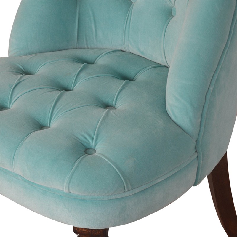 Turquoise Velvet Accent Chair  - Artisan Furniture 