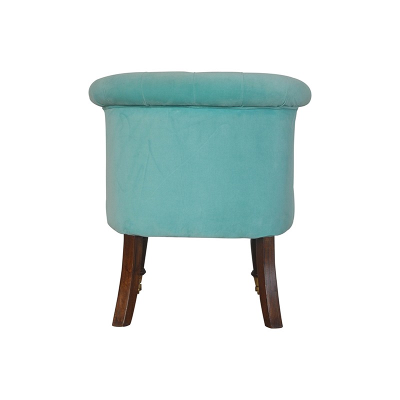 Turquoise Velvet Accent Chair  - Artisan Furniture 