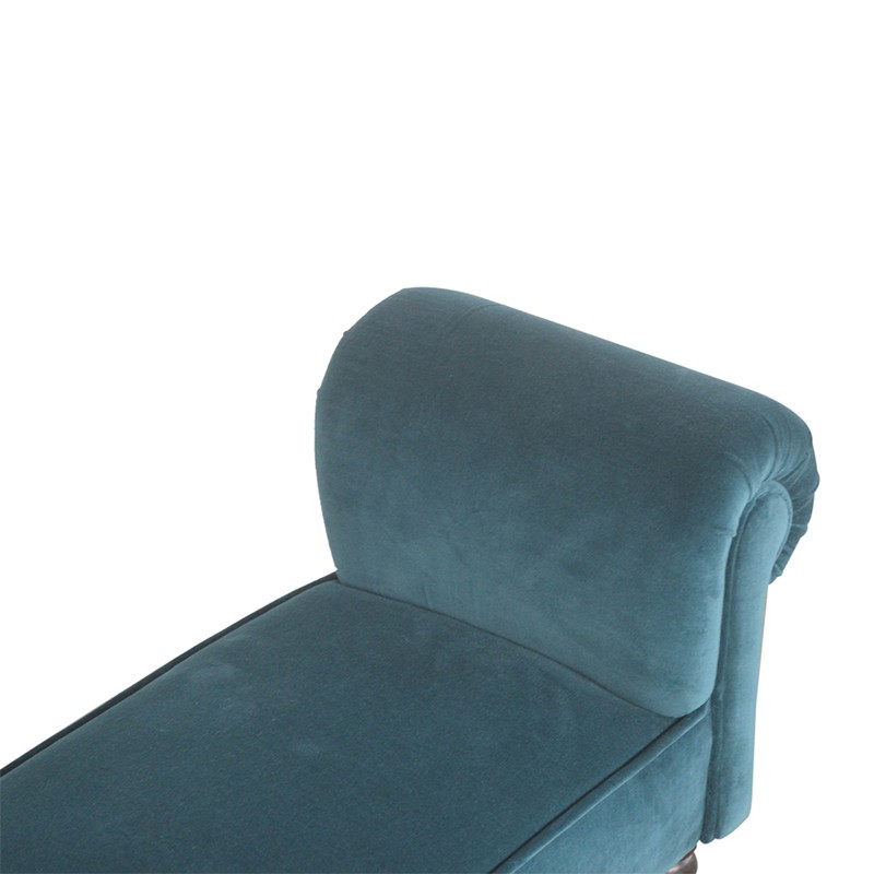 Teal Velvet Bench  - Artisan Furniture 