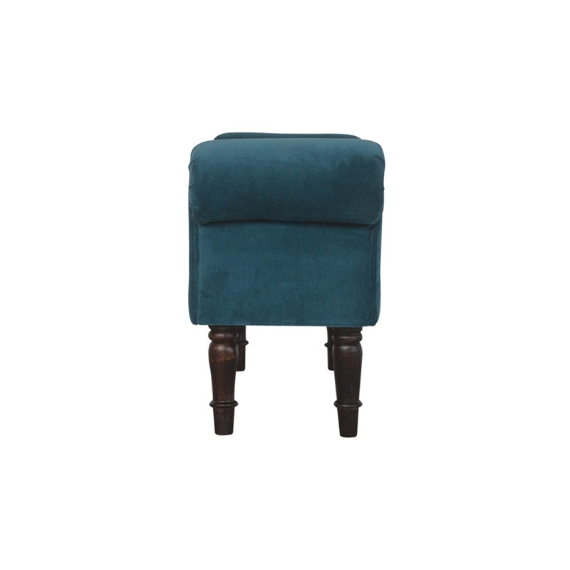 Teal Velvet Bench  - Artisan Furniture 