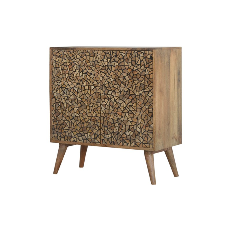 Lisbon Black Abstract Cabinet Artisan Furniture