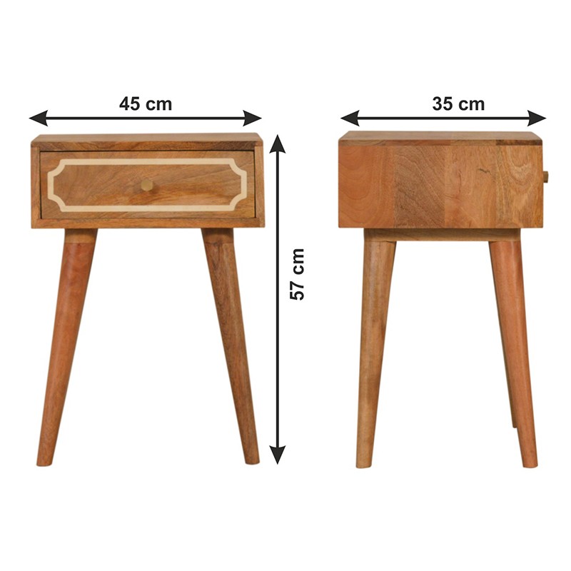 Nepal Bedside  - Artisan Furniture 